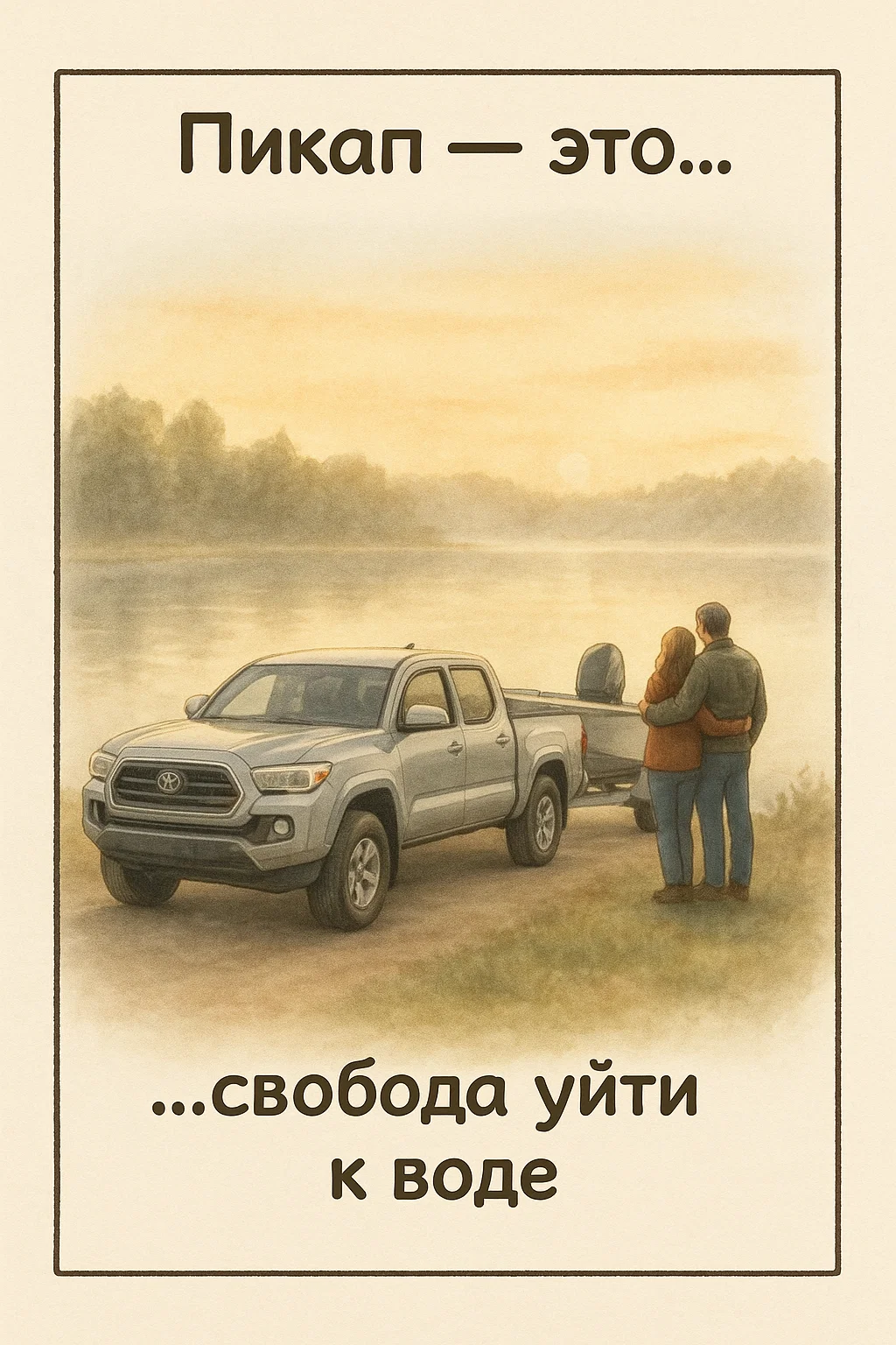 Пикап — это свобода уйти к воде
