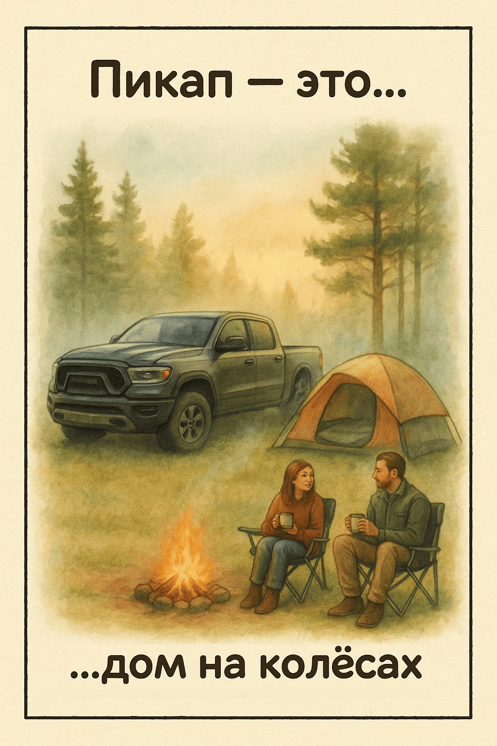 Пикап — это дом на колёсах