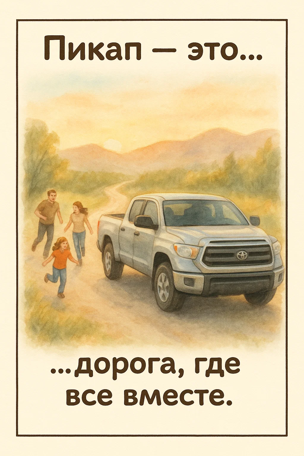 Пикап — это дорога, где все вместе